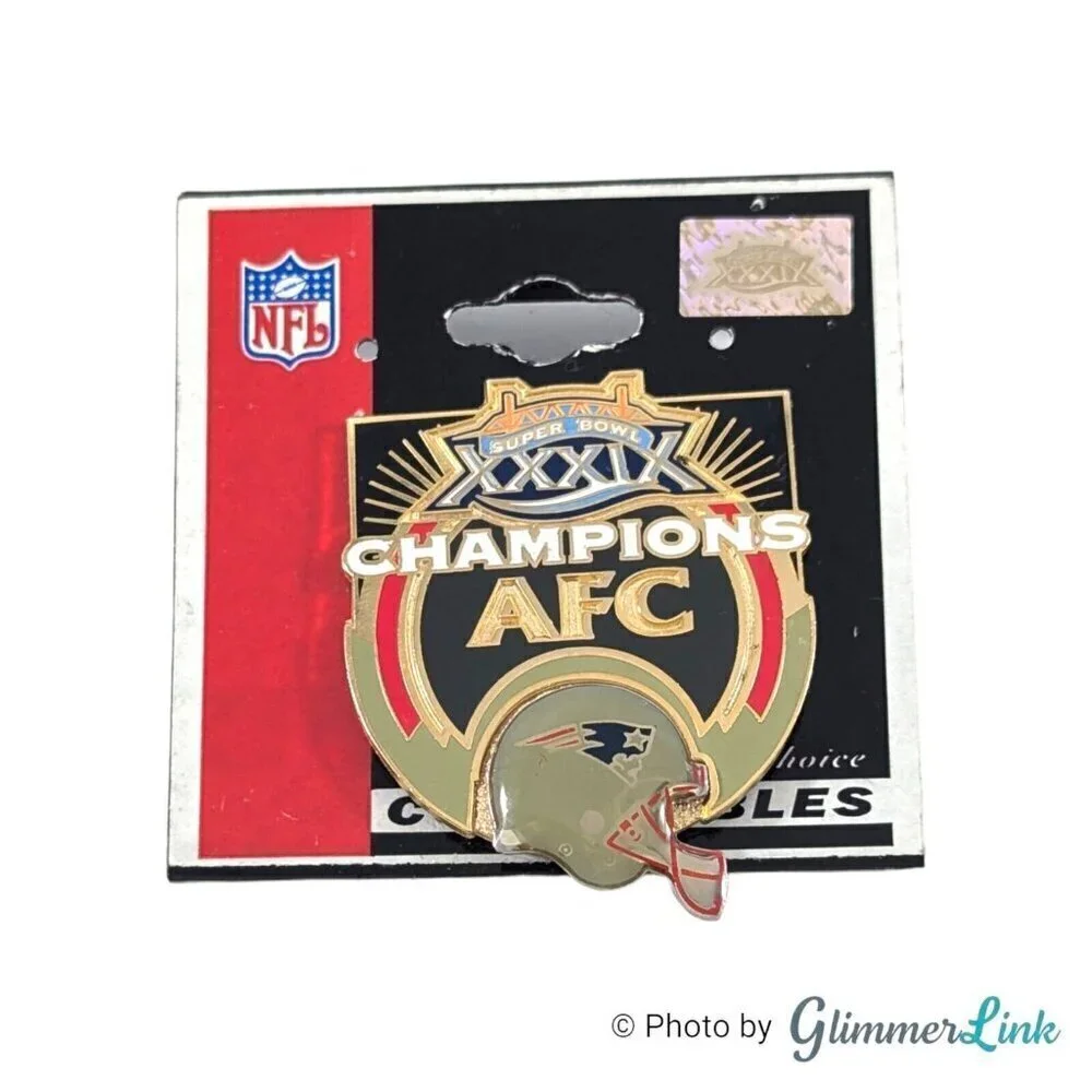 NFL Super Bowl 39 2005 Champions AFC Patriots Helmet Collectible Pin